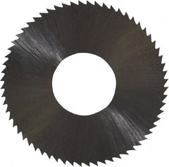 Controx - 1" Diam x 0.02" Blade Thickness x 3/8" Arbor Hole Diam, 64 Tooth Slitting and Slotting Saw - Arbor Connection, Right Hand, Uncoated, High Speed Steel, Concave Ground - Exact Tooling