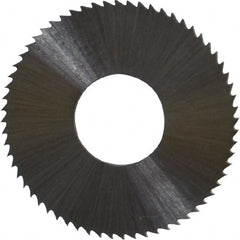 Controx - 1" Diam x 0.0313" Blade Thickness x 3/8" Arbor Hole Diam, 64 Tooth Slitting & Slotting Saw - Arbor Connection, Right Hand, Uncoated, M2 High Speed Steel, Concave Ground - Exact Tooling