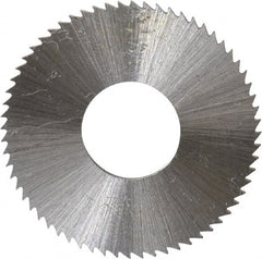Controx - 1" Diam x 0.04" Blade Thickness x 3/8" Arbor Hole Diam, 64 Tooth Slitting and Slotting Saw - Arbor Connection, Right Hand, Uncoated, Cobalt, Concave Ground, Contains Keyway - Exact Tooling