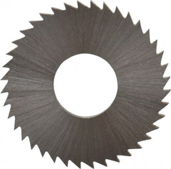 Controx - 1" Diam x 1/16" Blade Thickness x 3/8" Arbor Hole Diam, 40 Tooth Slitting and Slotting Saw - Arbor Connection, Right Hand, Uncoated, Cobalt, Concave Ground, Contains Keyway - Exact Tooling