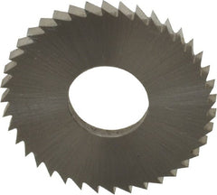 Controx - 1" Diam x 0.0781" Blade Thickness x 3/8" Arbor Hole Diam, 40 Tooth Slitting and Slotting Saw - Arbor Connection, Right Hand, Uncoated, Cobalt, Concave Ground, Contains Keyway - Exact Tooling