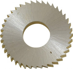 Controx - 1" Diam x 1/8" Blade Thickness x 3/8" Arbor Hole Diam, 40 Tooth Slitting and Slotting Saw - Arbor Connection, Right Hand, Uncoated, Cobalt, Concave Ground, Contains Keyway - Exact Tooling