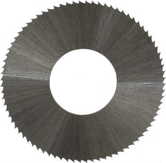 Controx - 1-1/4" Diam x 0.014" Blade Thickness x 1/2" Arbor Hole Diam, 80 Tooth Slitting and Slotting Saw - Arbor Connection, Right Hand, Uncoated, High Speed Steel, Concave Ground - Exact Tooling