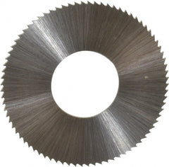 Controx - 1-1/4" Diam x 0.0313" Blade Thickness x 1/2" Arbor Hole Diam, 80 Tooth Slitting & Slotting Saw - Arbor Connection, Right Hand, Uncoated, M2 High Speed Steel, Concave Ground - Exact Tooling