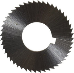 Controx - 1-1/4" Diam x 0.0469" Blade Thickness x 1/2" Arbor Hole Diam, 48 Tooth Slitting and Slotting Saw - Arbor Connection, Right Hand, Uncoated, Cobalt, Concave Ground, Contains Keyway - Exact Tooling