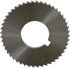Controx - 1-1/4" Diam x 0.0781" Blade Thickness x 1/2" Arbor Hole Diam, 48 Tooth Slitting and Slotting Saw - Arbor Connection, Right Hand, Uncoated, Cobalt, Concave Ground, Contains Keyway - Exact Tooling