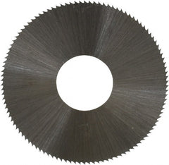 Controx - 1-1/2" Diam x 0.012" Blade Thickness x 1/2" Arbor Hole Diam, 110 Tooth Slitting and Slotting Saw - Arbor Connection, Right Hand, Uncoated, High Speed Steel, Concave Ground - Exact Tooling