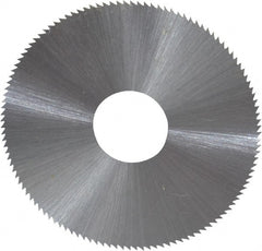 Controx - 1-3/4" Diam x 0.01" Blade Thickness x 1/2" Arbor Hole Diam, 120 Tooth Slitting and Slotting Saw - Arbor Connection, Right Hand, Uncoated, High Speed Steel, Concave Ground - Exact Tooling