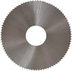 Controx - 1-3/4" Diam x 0.018" Blade Thickness x 1/2" Arbor Hole Diam, 90 Tooth Slitting and Slotting Saw - Arbor Connection, Right Hand, Uncoated, High Speed Steel, Concave Ground - Exact Tooling