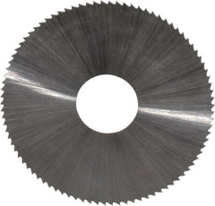 Controx - 1-3/4" Diam x 0.02" Blade Thickness x 1/2" Arbor Hole Diam, 90 Tooth Slitting and Slotting Saw - Arbor Connection, Right Hand, Uncoated, High Speed Steel, Concave Ground - Exact Tooling