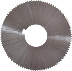 Controx - 1-3/4" Diam x 0.0938" Blade Thickness x 1/2" Arbor Hole Diam, 56 Tooth Slitting and Slotting Saw - Arbor Connection, Right Hand, Uncoated, Cobalt, Concave Ground, Contains Keyway - Exact Tooling