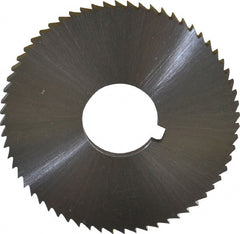 Controx - 2" Diam x 1/8" Blade Thickness x 5/8" Arbor Hole Diam, 64 Tooth Slitting and Slotting Saw - Arbor Connection, Right Hand, Uncoated, Cobalt, Concave Ground, Contains Keyway - Exact Tooling