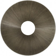 Controx - 2-1/2" Diam x 0.01" Blade Thickness x 5/8" Arbor Hole Diam, 160 Tooth Slitting and Slotting Saw - Arbor Connection, Right Hand, Uncoated, High Speed Steel, Concave Ground - Exact Tooling