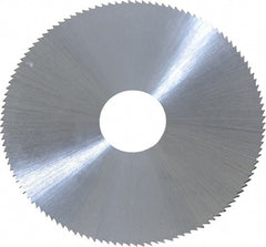 Controx - 2-1/2" Diam x 0.025" Blade Thickness x 5/8" Arbor Hole Diam, 120 Tooth Slitting & Slotting Saw - Arbor Connection, Right Hand, Uncoated, M2 High Speed Steel, Concave Ground - Exact Tooling