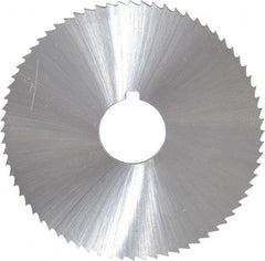 Controx - 2-1/2" Diam x 1/16" Blade Thickness x 5/8" Arbor Hole Diam, 72 Tooth Slitting and Slotting Saw - Arbor Connection, Right Hand, Uncoated, Cobalt, Concave Ground, Contains Keyway - Exact Tooling