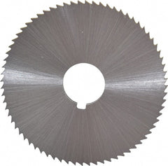 Controx - 2-1/2" Diam x 0.0938" Blade Thickness x 5/8" Arbor Hole Diam, 72 Tooth Slitting and Slotting Saw - Arbor Connection, Right Hand, Uncoated, Cobalt, Concave Ground, Contains Keyway - Exact Tooling