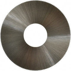 Controx - 3" Diam x 0.014" Blade Thickness x 1" Arbor Hole Diam, 160 Tooth Slitting and Slotting Saw - Arbor Connection, Right Hand, Uncoated, High Speed Steel, Concave Ground - Exact Tooling