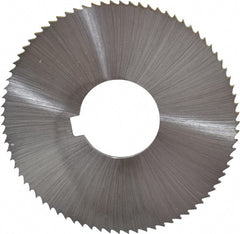 Controx - 3" Diam x 0.025" Blade Thickness x 1" Arbor Hole Diam, 128 Tooth Slitting & Slotting Saw - Arbor Connection, Right Hand, Uncoated, M2 High Speed Steel, Concave Ground - Exact Tooling