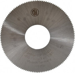 Controx - 3" Diam x 0.0313" Blade Thickness x 1" Arbor Hole Diam, 128 Tooth Slitting & Slotting Saw - Arbor Connection, Right Hand, Uncoated, M2 High Speed Steel, Concave Ground - Exact Tooling