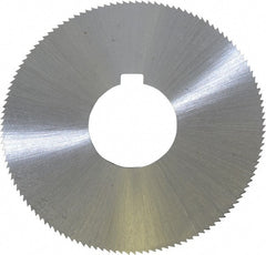 Controx - 3" Diam x 0.0469" Blade Thickness x 1" Arbor Hole Diam, 128 Tooth Slitting and Slotting Saw - Arbor Connection, Right Hand, Uncoated, Cobalt, Concave Ground, Contains Keyway - Exact Tooling