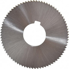 Controx - 3" Diam x 1/8" Blade Thickness x 1" Arbor Hole Diam, 80 Tooth Slitting and Slotting Saw - Arbor Connection, Right Hand, Uncoated, Cobalt, Concave Ground, Contains Keyway - Exact Tooling