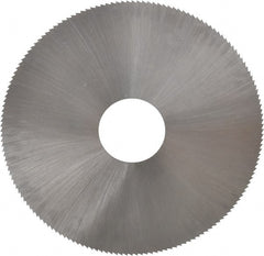 Controx - 4" Diam x 0.02" Blade Thickness x 1" Arbor Hole Diam, 160 Tooth Slitting and Slotting Saw - Arbor Connection, Right Hand, Uncoated, Cobalt, Concave Ground - Exact Tooling