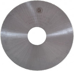 Controx - 4" Diam x 0.025" Blade Thickness x 1" Arbor Hole Diam, 160 Tooth Slitting and Slotting Saw - Arbor Connection, Right Hand, Uncoated, Cobalt, Concave Ground - Exact Tooling