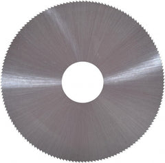 Controx - 4" Diam x 0.0938" Blade Thickness x 1" Arbor Hole Diam, 80 Tooth Slitting and Slotting Saw - Arbor Connection, Right Hand, Uncoated, Cobalt, Concave Ground, Contains Keyway - Exact Tooling