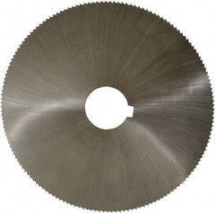 Controx - 5" Diam x 0.0469" Blade Thickness x 1" Arbor Hole Diam, 160 Tooth Slitting and Slotting Saw - Arbor Connection, Right Hand, Uncoated, Cobalt, Concave Ground, Contains Keyway - Exact Tooling