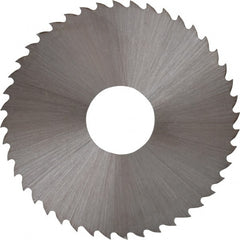 Controx - 1-3/4" Diam x 0.02" Blade Thickness x 1/2" Arbor Hole Diam, 44 Tooth Slitting and Slotting Saw - Arbor Connection, Right Hand, Uncoated, High Speed Steel, 15° Rake, Concave Ground - Exact Tooling