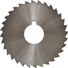 Controx - 1-3/4" Diam x 1/16" Blade Thickness x 1/2" Arbor Hole Diam, 32 Tooth Slitting and Slotting Saw - Arbor Connection, Right Hand, Uncoated, Cobalt, 15° Rake, Concave Ground, Contains Keyway - Exact Tooling