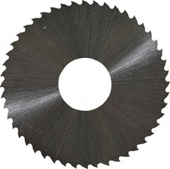Controx - 2" Diam x 0.02" Blade Thickness x 5/8" Arbor Hole Diam, 48 Tooth Slitting and Slotting Saw - Arbor Connection, Right Hand, Uncoated, High Speed Steel, 15° Rake, Concave Ground - Exact Tooling