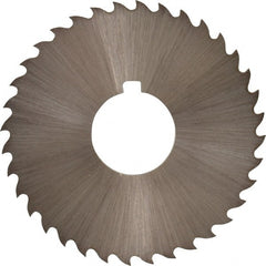 Controx - 2" Diam x 1/16" Blade Thickness x 5/8" Arbor Hole Diam, 36 Tooth Slitting and Slotting Saw - Arbor Connection, Right Hand, Uncoated, Cobalt, 15° Rake, Concave Ground, Contains Keyway - Exact Tooling
