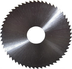 Controx - 2-1/2" Diam x 0.0313" Blade Thickness x 5/8" Arbor Hole Diam, 56 Tooth Slitting & Slotting Saw - Arbor Connection, Right Hand, Uncoated, M2 High Speed Steel, 15° Rake, Concave Ground - Exact Tooling