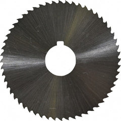 Controx - 2-1/2" Diam x 0.0469" Blade Thickness x 5/8" Arbor Hole Diam, 56 Tooth Slitting and Slotting Saw - Arbor Connection, Right Hand, Uncoated, Cobalt, 15° Rake, Concave Ground, Contains Keyway - Exact Tooling
