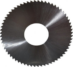Controx - 3" Diam x 0.025" Blade Thickness x 1" Arbor Hole Diam, 64 Tooth Slitting & Slotting Saw - Arbor Connection, Right Hand, Uncoated, M2 High Speed Steel, 15° Rake, Concave Ground - Exact Tooling