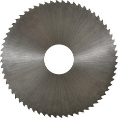 Controx - 4" Diam x 0.02" Blade Thickness x 1" Arbor Hole Diam, 64 Tooth Slitting and Slotting Saw - Arbor Connection, Right Hand, Uncoated, Cobalt, 15° Rake, Concave Ground - Exact Tooling