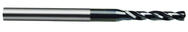 2.5mm Dia-Carbide Micro 4XD Drill-140° Point-Bright - Exact Tooling