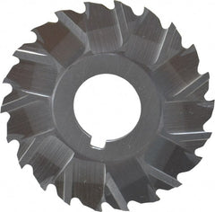 Controx - 2" Blade Diam x 1/16" Blade Thickness, 5/8" Hole, 22 Teeth, Cobalt Side Chip Saw - Staggered Tooth, Arbor Connection, Right Hand Cut, Uncoated, with Keyway - Exact Tooling