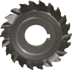 Controx - 2" Blade Diam x 1/8" Blade Thickness, 5/8" Hole, 22 Teeth, Cobalt Side Chip Saw - Staggered Tooth, Arbor Connection, Right Hand Cut, Uncoated, with Keyway - Exact Tooling