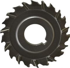 Controx - 2" Blade Diam x x 0.1563" Blade Thickness, 5/8" Hole, 22 Teeth, Cobalt Side Chip Saw - Staggered Tooth, Arbor Connection, Right Hand Cut, Uncoated, with Keyway - Exact Tooling