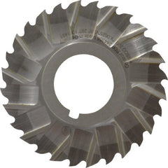 Controx - 2-1/2" Blade Diam x 1/16" Blade Thickness, 7/8" Hole, 28 Teeth, Cobalt Side Chip Saw - Staggered Tooth, Arbor Connection, Right Hand Cut, Uncoated, with Keyway - Exact Tooling