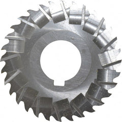 Controx - 3" Blade Diam x x 0.0781" Blade Thickness, 1" Hole, 32 Teeth, Cobalt Side Chip Saw - Staggered Tooth, Arbor Connection, Right Hand Cut, Uncoated, with Keyway - Exact Tooling