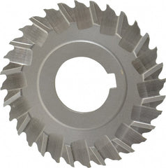 Controx - 3" Blade Diam x x 0.0938" Blade Thickness, 1" Hole, 32 Teeth, Cobalt Side Chip Saw - Staggered Tooth, Arbor Connection, Right Hand Cut, Uncoated, with Keyway - Exact Tooling