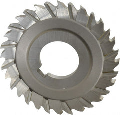 Controx - 3" Blade Diam x 3/16" Blade Thickness, 1" Hole, 32 Teeth, Cobalt Side Chip Saw - Staggered Tooth, Arbor Connection, Right Hand Cut, Uncoated, with Keyway - Exact Tooling