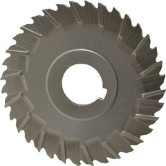 Controx - 4" Blade Diam x 1/8" Blade Thickness, 1" Hole, 36 Teeth, Cobalt Side Chip Saw - Staggered Tooth, Arbor Connection, Right Hand Cut, Uncoated, with Keyway - Exact Tooling