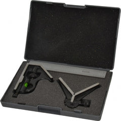 SPI - 3 Piece, 6" Combination Square Set - 1/16, 1/32, 1/64 & 1/8" (4R) Graduation, Hardened Steel Blade, Hardened Steel Center & Square Head - Exact Tooling