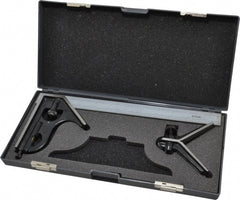 SPI - 3 Piece, 12" Combination Square Set - 1/16, 1/32, 1/64 & 1/8" (4R) Graduation, Hardened Steel Blade, Hardened Steel Center & Square Head - Exact Tooling