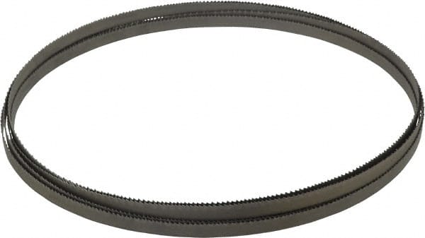 Lenox - 10 to 14 TPI, 12' 6" Long x 3/8" Wide x 0.025" Thick, Welded Band Saw Blade - Bi-Metal, Toothed Edge, Modified Raker Tooth Set, Flexible Back, Contour Cutting - Exact Tooling