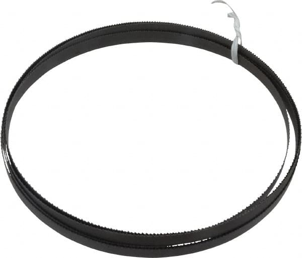 Lenox - 10 to 14 TPI, 12' 6" Long x 1/2" Wide x 0.025" Thick, Welded Band Saw Blade - Bi-Metal, Toothed Edge, Modified Raker Tooth Set, Flexible Back, Contour Cutting - Exact Tooling